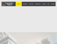 Tablet Screenshot of guvensoygroup.com